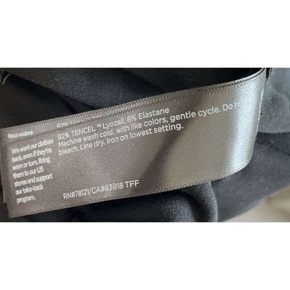 New Eileen Fisher Black Drawstring Short Sleeve Jumpsuit Medium - Picture 7 of 7